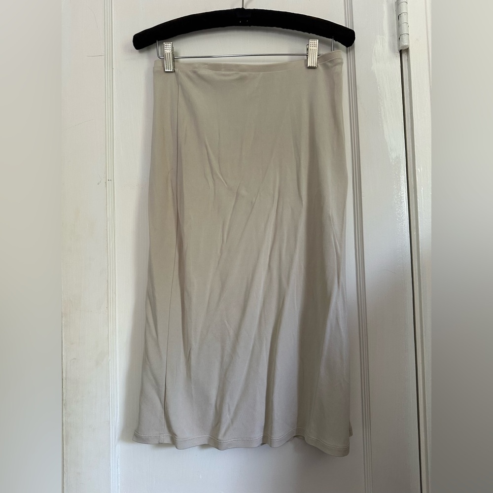 Banana Republic Tan Midi A-Line Skirt for Work